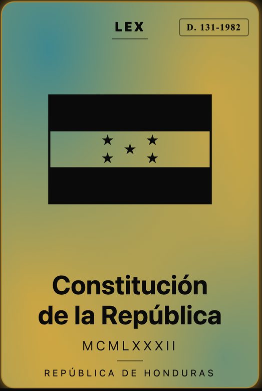 La misma portada de oro, con la Constitución leída entera