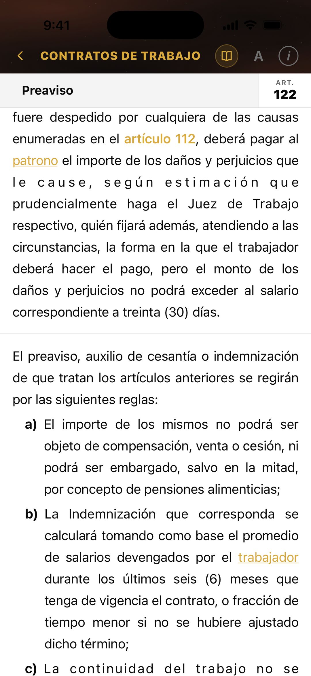 El mismo artículo en modo claro