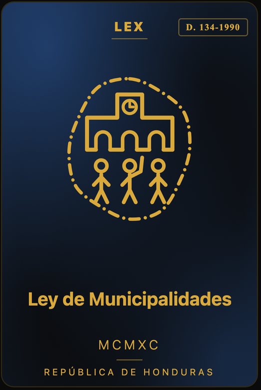 Portada de la Ley de Municipalidades, 1990
