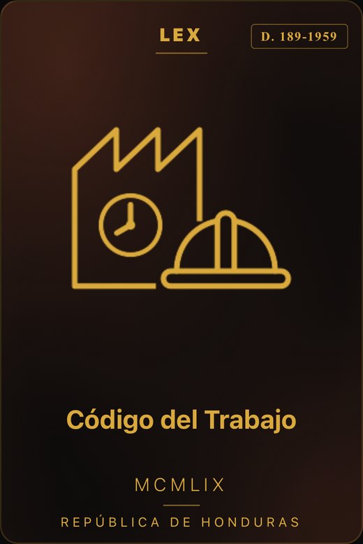 Portada del Código del Trabajo, 1959