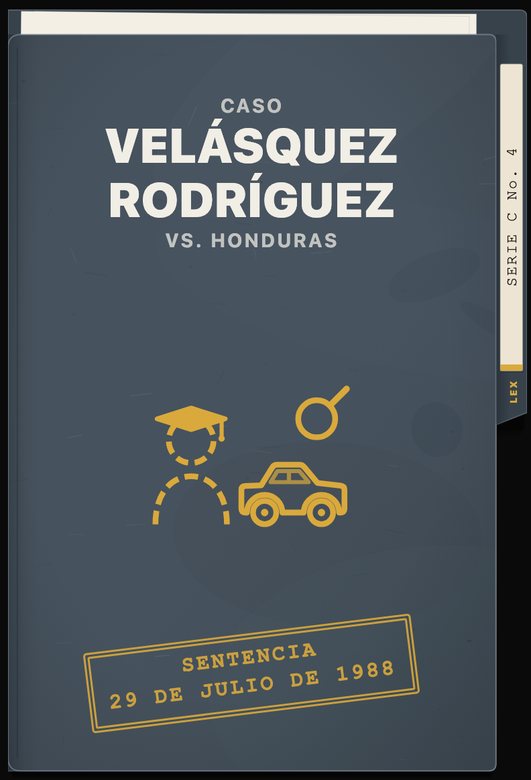 Carpeta del expediente del caso Velásquez Rodríguez vs. Honduras, sentencia del 29 de julio de 1988